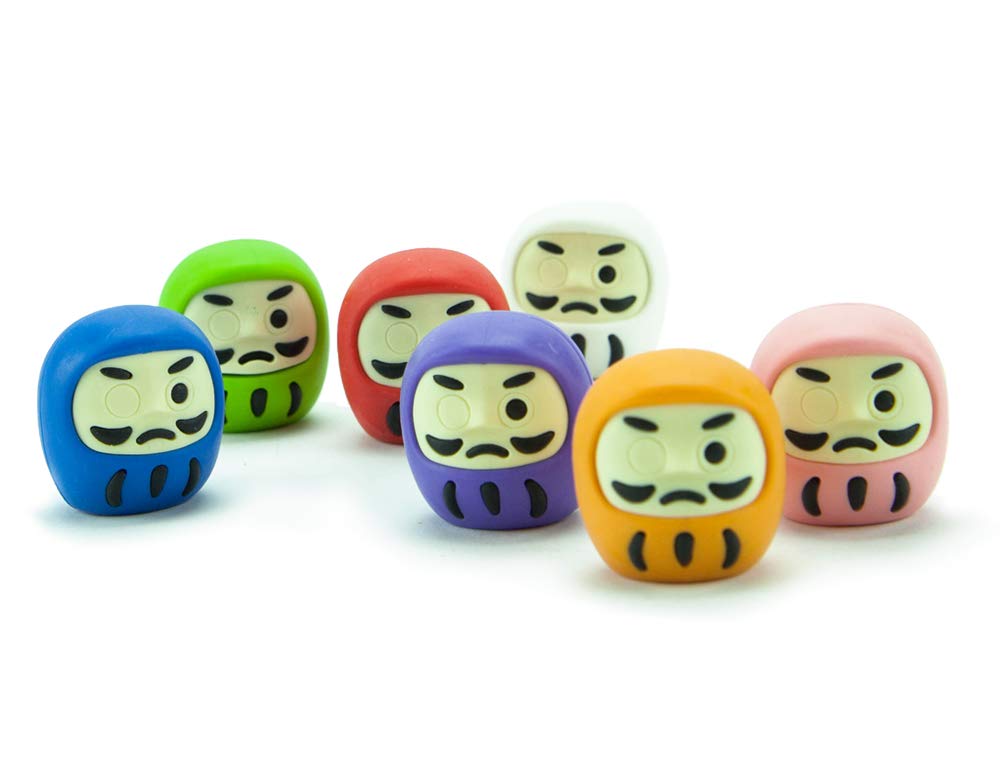 Amazon.com: Iwako Japanese Daruma Eraser Set (38319) : Toys & Games